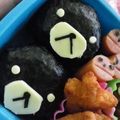 チャーミィ★'s cooksnap of when they made キャラ弁　まっくろ☆リラックマ？.