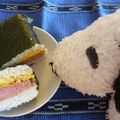 ひななちょこ's cooksnap of when they made ボリューム満点！ポーク玉子おむすび♪沖縄.