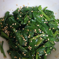 MYUMYUっち's cooksnap of when they made ダブル胡麻を使ったほうれん草のごま和え.