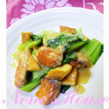 音々かーちゃん's cooksnap of when they made 鮭と厚揚げの辛子みそ炒め。.