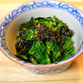 nekoland's cooksnap of when they made ほうれん草のわかめ忍ばす旨味和え✿.