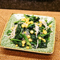 ちべターリー's cooksnap of when they made ★ほうれん草とえのきとコーンのおひたし★.