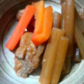 ｍａｍａｒａｄｅ's cooksnap of when they made さつまあげと山蕗の煮物.