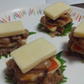 oみぃちゃんo's cooksnap of when they made ほろ旨♪チーズと豚生姜焼きのミルフィーユ.