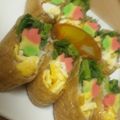 未来mama's cooksnap of when they made ひな祭りのお弁当に✿お花畑稲荷寿司.
