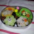もえねえ's cooksnap of when they made おひなまつりに♪簡単！雛人形のお弁当.