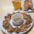 まる゜'s cooksnap of when they made 米粉で作るもちもちキムチチーズチヂミ.