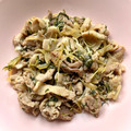 悠LOVE航's cooksnap of when they made 簡単！水菜と豚こまのマヨポン炒め♪.