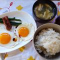 花時計咲いた's cooksnap of when they made 休日のレモンサワーあさごはん♪.