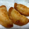 マム's cooksnap of when they made 餃子の皮でチーズポテトの包揚げ.