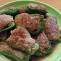 とうやんママ's cooksnap of when they made ピーマンの肉詰め★照り焼きソースも簡単！.