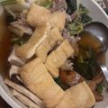 豆夢zumu's cooksnap of when they made 小松菜と白菜と豚肉のミルフィーユ鍋.