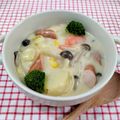 在宅勤務のおじさん's cooksnap of when they made 簡単＆時短☆ルー不要のクリームシチュー♡.