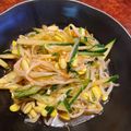 アンモ's cooksnap of when they made 豆もやしときゅうりのピリ辛ポン酢和え.