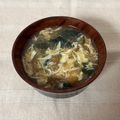 チェリチョコ's cooksnap of when they made なめこの溶き卵味噌汁.
