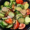 きゃろぽて's cooksnap of when they made トマトと胡瓜とツナのさっぱり中華サラダ.