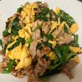 mikankoーhr's cooksnap of when they made ご飯ガッツリ！ニラ卵＆豚コマ肉.