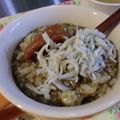 kookuro's cooksnap of when they made 梅しらすのせ「ごはんですよ」でおかゆ♪.