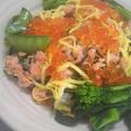 dolmin's cooksnap of when they made 簡単☆鮭とイクラと菜の花のちらし寿司.