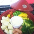 masakame's cooksnap of when they made ★タジンで豆乳チーズフォンデュ★.