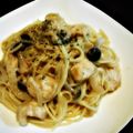 mirutann's cooksnap of when they made 鶏ささみのレモンクリームチーズパスタ.