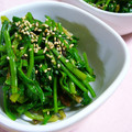 mikkusan's cooksnap of when they made ほうれん草のわさび海苔和え.