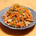 ドルフィンサーモン's cooksnap of when they made たっぷり人参と豚肉の酢っぱり炒め煮.