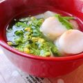 いちごぱぴこ's cooksnap of when they made 春を浮かべて♪菜の花のお吸い物.