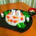 Manaたんママ's cooksnap of when they made ゆで卵のミニーお雛様.