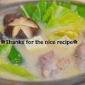 ruruchirin's cooksnap of when they made かぶらの雪見鍋❆豆乳仕立て.