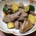 nigorin's cooksnap of when they made 豚肉とズッキーニとレンコンの炒め.