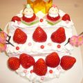 ｎｏｎｍａｍａ's cooksnap of when they made ☆３段ひなまつりケーキ☆.