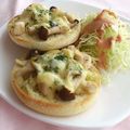 くみやび's cooksnap of when they made きのこと白葱のブルスケッタ.