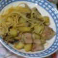yurisseta's cooksnap of when they made きのことベーコンのバター醤油パスタ♡.