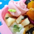 Natsutach's cooksnap of when they made ミニミニ☆サンドイッチ　キャラ弁おかず.
