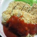 羽尼うに's cooksnap of when they made 味噌チキンカツプレート.