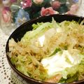 るるおか's cooksnap of when they made キャベツと半熟たまごのポン酢蒸し♪.