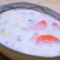 ママdeko's cooksnap of when they made 豆乳と白菜で和風スープ～♪.