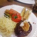 BIGI's cooksnap of when they made 牛肉100％！おろしハンバーグ☆.