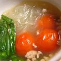 はるかるび's cooksnap of when they made トマトとレタスの春雨スープ.