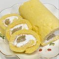 パインクリームソーダ's cooksnap of when they made しっとりふわふわ＊林檎のロールケーキ.