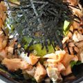 dj_shia's cooksnap of when they made 焼き鮭・ごま・海苔のっけ♥王道TKG♥.