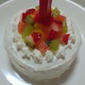 ♪あやまま♪'s cooksnap of when they made １歳誕生日ケーキ（離乳食用）.