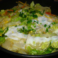 たぬぽぽ's cooksnap of when they made まかない料理♪残り物の天ぷらで卵とじ.