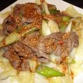 かえじぇ's cooksnap of when they made 牛薄切り炒め中華風ソース.