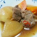 ツンデレ子's cooksnap of when they made 牛スジ肉と大根・人参のオイスターソース煮.