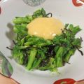 hiro★kuma's cooksnap of when they made 昆布締め風☆菜の花のおひたし.