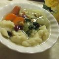 miyuki12's cooksnap of when they made ☆洋風☆豆腐入りすいとんの食べるスープ♪.