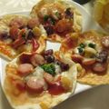 miyuki12's cooksnap of when they made ミックスビーンズの餃子の皮ピザ♪ランチに.