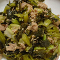 amanusa's cooksnap of when they made 簡単一品★野沢菜とツナのお手軽炒め.